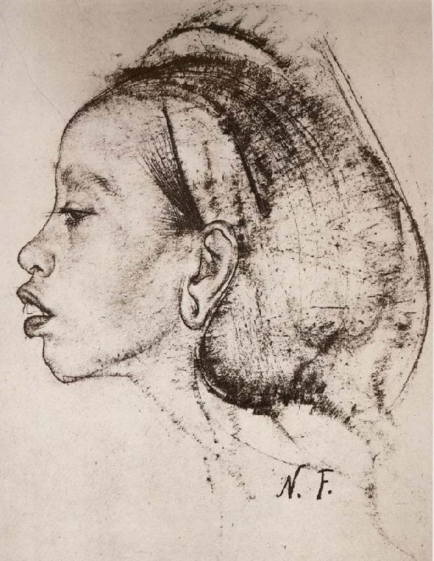 Nikolay Fechin Head portrait  of female oil painting image